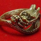 CHINESE DRAGON BRASS MEN RING POWER RICH LUCKY WIN MONEY REAL AMULET NICE GIFT