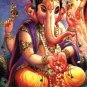 LORD GANESH GANESHA DEITY GREAT GOD THAI HINDU MINI BRASS AMULET REMOVE OBSTACLE