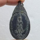 BLESSED BY 32 SACRED MONK PHRA SIAM DHEVATIRAJ COIN THAI POWERFUL AMULET PENDANT