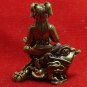 GUMAREE GUMAN THONG GIRL ON MAGIC FROG LUCKY MONEY WEALTH RICH THAI MINI AMULET