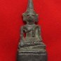 CAMBODIA KHMER ANTIQUE MINI BUDDHA STATUE RICH MONEY LUCKY PEACEFUL LIFE AMULET