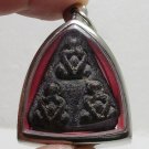 REAL CLOSE EYES PIDTA 3 BUDDHA LP SUK THAI LUCKY TAKRUT TOP AMULET LUCKY PENDANT
