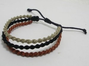 HANDMADE ADJUSTABLE BRACELET COLOR WAX STRING THAI GIFT