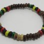 HANDMADE BRACELET COCONUT SHELL COLORFUL BEAD THAI GIFT THAILAND LUCKY SOUVENIR