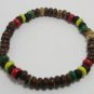 HANDMADE BRACELET COCONUT SHELL COLORFUL BEAD THAI GIFT THAILAND LUCKY SOUVENIR