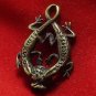 DUO GECKO PENDANT THAI AMULET MONEY ATTRACTION TALISMAN