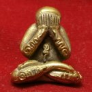 THAI MINI AMULET PHRA PIDTA YANTRA CLOSE EYES BUDDHA REAL RICH MONEY SUPER LUCKY