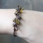 CUTE HANDMADE BRACELET GOLD COLOR STONE BEADS THAI GIFT THAILAND LUCKY SOUVENIR