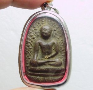 THAI POWERFUL WEALTH RICH LUCK BUDDHA AMULET LP PERM REAL SIAM ANTIQUE VERY RARE
