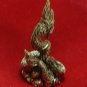 REAL THAI MINI BRASS AMULET POWERFUL PHAYA NAK NAGA SNAKE BUDDHA LIFE PROTECTION