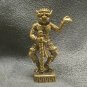 THAI HINDU MINI BRASS AMULET PHRA PIRAP GIANT WISDOM SUCCESS LUCKY REAL TALISMAN