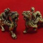 CHINESE MINI BRASS REAL AMULET DUO PI YAO DRAGON MONEY WEALTH FORTUNE LUCKY RICH
