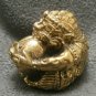 LORD HANUMAN MONKEY MUAY THAI FIGHTER LIFE PROTECTION MINI YANTRA BALL AMULET NR