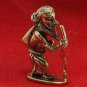 POO CHUCHOK LUCKY MONEY RICH SUCCESS TALISMAN THAI MINI BRASS AMULET GOOD CHARM