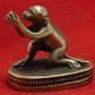 TINY THAI BRASS AMULET LOVE ATTRACTION APPEAL MAGIC MONKEY LUCKY THAILAND GIFT