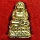 HAPPY BUDDHA SANGKAJAI BUDAI THAI BUDDHIST MINI BRASS AMULET CHARM LUCKY RICH