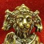 NARASIMHA 5 FACES NARAI LION BOAR HORSE HANUMAN BLESSED HINDU MINI BRASS AMULET