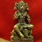 NARASIMHA 5 FACES NARAI LION BOAR HORSE HANUMAN BLESSED HINDU MINI BRASS AMULET