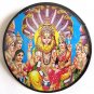 NARASIMHA 5 FACES NARAI LION BOAR HORSE HANUMAN BLESSED HINDU MINI BRASS AMULET