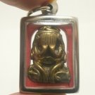 PIDTAWAN PIDTA PITTA CLOSE EYES EARS ANUS THAI YANT BUDDHA BRASS AMULET PENDANT