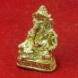 LORD GANESH OM GANESHA HINDU MINI BRASS STATUE SUCCESS & REMOVE OBSTACLES AMULET