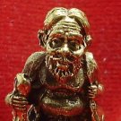 THAI MINI BRASS AMULET POO CHUCHOK LUCKY MONEY RICH TALISMAN CHARM THAILAND GIFT