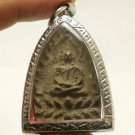 POWERFUL LP BOON JAOSUA BILLIONAIRE BACK CLOSE EYES BUDDHA THAI AMULET PENDANT