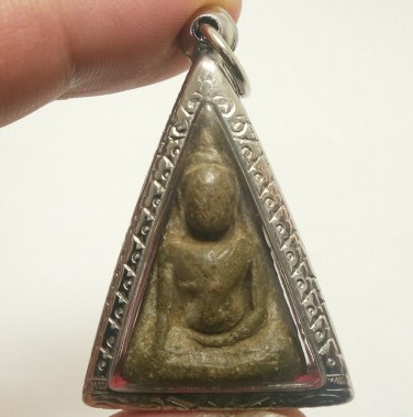 PHRA NANGPHAYA THAI ANTIQUE REAL POWERFUL TOP 5 BENJAPAKEE BUDDHA AMULET PENDANT