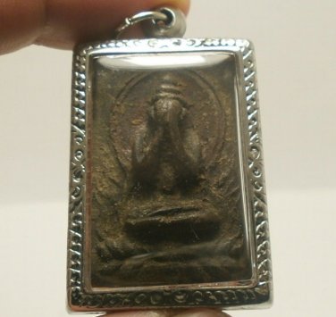 PIDTA CLOSE EYE BUDDHA LOTUS LP BOON THAI AMULET AGAINST BLACK MAGIC EVIL SPIRIT