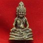 REAL THAI MINI BRASS AMULET 4 FACES HERMIT LERSI GURU NAGA LIFE PROTECTION LUCKY