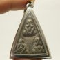 LP SUK 3 BUDDHA PIDTA CLOSE EYES THAI REAL MAGIC POWERFUL TAKRUT AMULET PENDANT