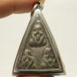LP SUK 3 BUDDHA PIDTA CLOSE EYES THAI REAL MAGIC POWERFUL TAKRUT AMULET PENDANT