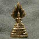 TINY NAKPROK NAGA SNAKE PROTECT LORD BUDDHA THAI SATURDAY AMULET LUCKY NICE LIFE