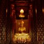 TINY BRASS MINIATURE LORD BUDDHA BLESSING THAI AMULET LUCKY SUCCESS HAPPY LIFE