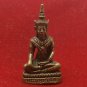 TINY BRASS MINIATURE LORD BUDDHA BLESSING THAI AMULET LUCKY SUCCESS HAPPY LIFE