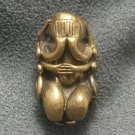 TINY LIE DOWN PIDTAWAN THAI BUDDHA BRASS AMULET PIDTA PITTA CLOSE EYES EARS ANUS