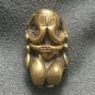 TINY LIE DOWN PIDTAWAN THAI BUDDHA BRASS AMULET PIDTA PITTA CLOSE EYES EARS ANUS