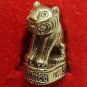 THAI MINI BRASS AMULET MAGIC TIGER LIFE PROTECTION TALISMAN THAILAND CHARM GIFT