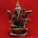 LORD GANESH GANESHA GOD DEITY HINDU THAI MINI AMULET SUCCESS POWER WIN OBSTACLES