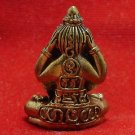 CLOSE EYES EARS ANUS BUDDHA REAL THAI MINI BRASS AMULET THAILAND LUCKY RARE GIFT