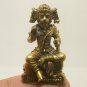BLESSED HINDU MINI BRASS AMULET NARASIMHA 5 FACES NARAI LION BOAR HORSE HANUMAN