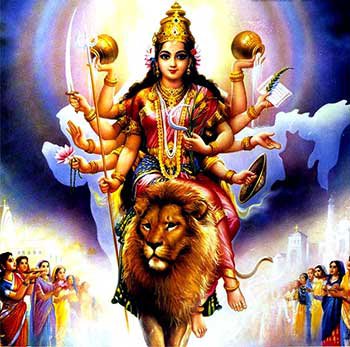DURGA UMA DEVI PARVATI KALI REAL AMULET HINDU GODDESS DEITY PROTECTION PENDANT