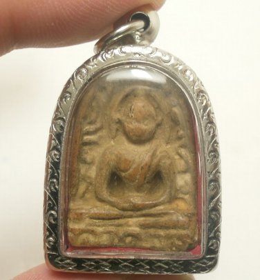 POWERFUL THAI BUDDHA ANTIQUE AMULET SOOMGOR MONEY RICH LUCKY HAPPY LIFE PENDANT
