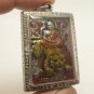 LP PERN RIDE TIGER LORD HANUMAN MUAY THAI AMULET LIFE PROTECTION BUDDHA PENDANT