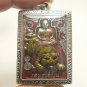 LP PERN RIDE TIGER LORD HANUMAN MUAY THAI AMULET LIFE PROTECTION BUDDHA PENDANT