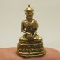 MINIATURE UPAKOOT LOTUS ARAHAN THAI MINI BUDDHA BRASS AMULET LUCKY BUDDHIST GIFT