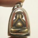 PIDTA PITTA CLOSE EYES BUDDHA LP SAKORN REAL THAI LIFE PROTECTION AMULET PENDANT