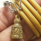 TINY BELL SOMDEJ TOH THAI BUDDHA SUCCESS AMULET PENDANT NECKLACE GOOD LUCK CHARM