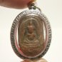REAL THAI ANTIQUE DOUBLE BUDDHA AMULET KHUNPAEN STRONG LOVE APPEAL LUCKY PENDANT