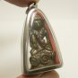 RARE CAMBODIA KHMER UPAKOOT LOTUS ARAHAN KHMER BUDDHA BRASS AMULET LUCKY PENDANT
